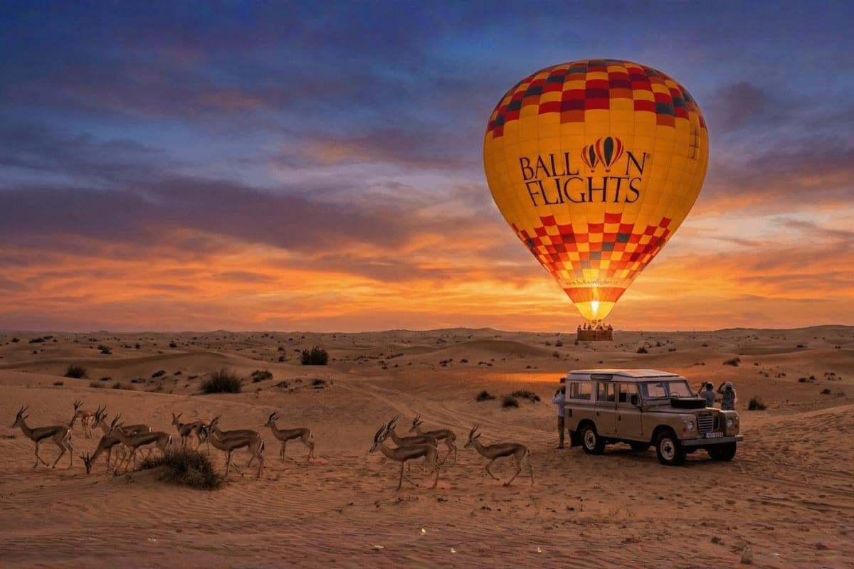 Balloon Flights with vintage car ride