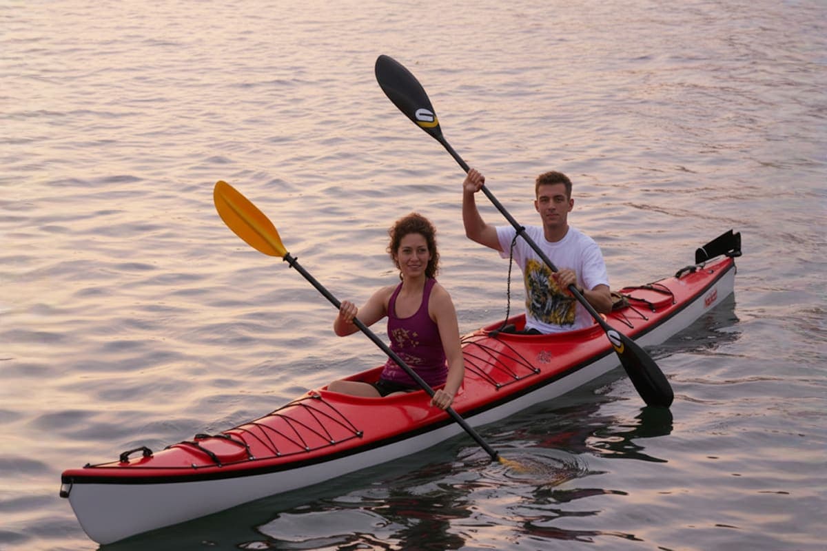 couple life kayak palm