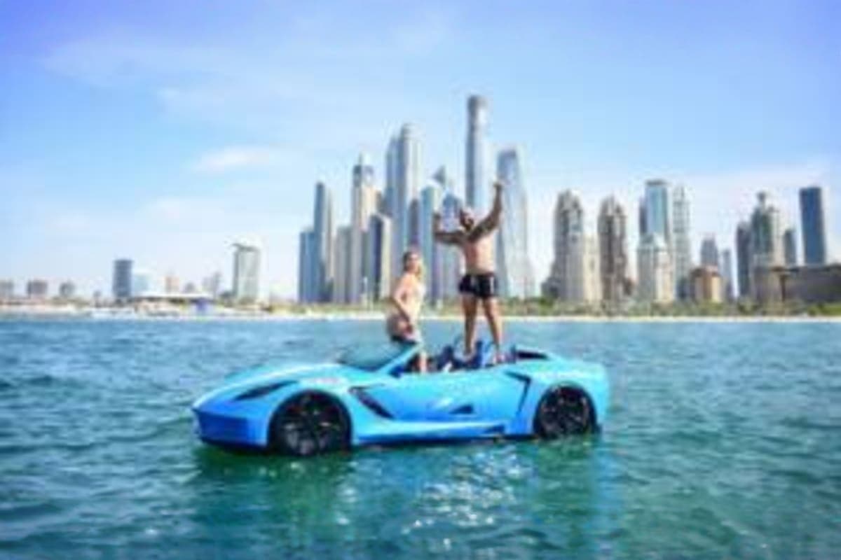 Jet Car rental exclusive Abu Dhabi corniche