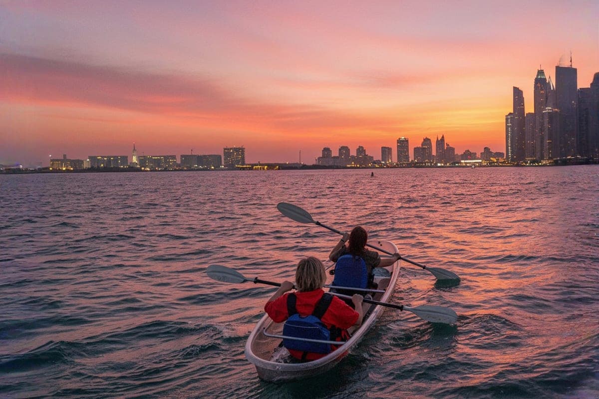 Kayak experience AUH corniche Abu Dhabi