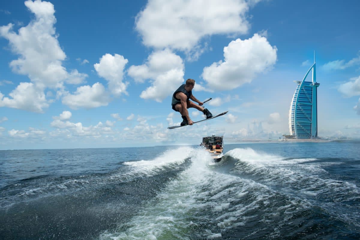 Wake Boarding Ride in Abu Dhabi