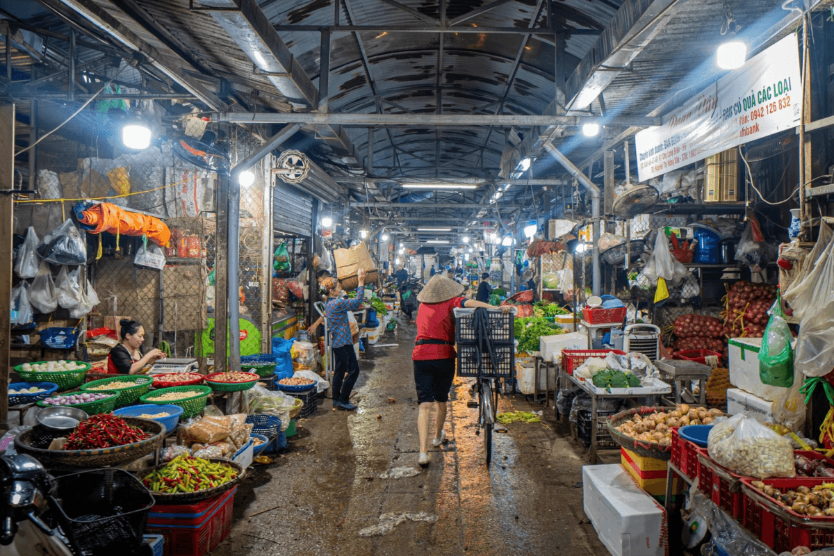 Hanoi Market Tour and Vietnamese Traditional Dish Cooking Class