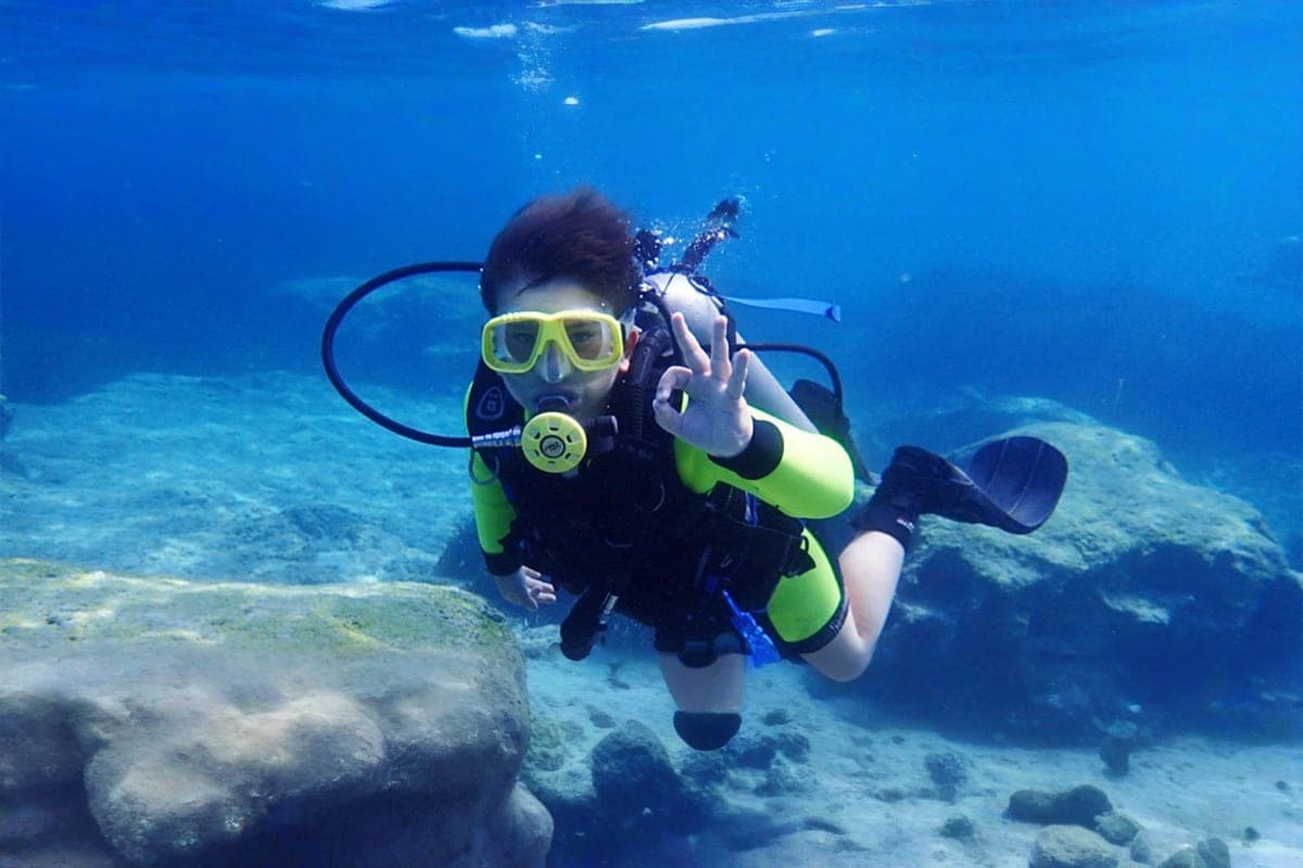 diving