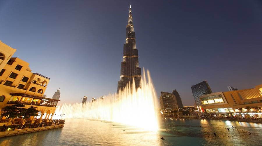 fountain show in dubai