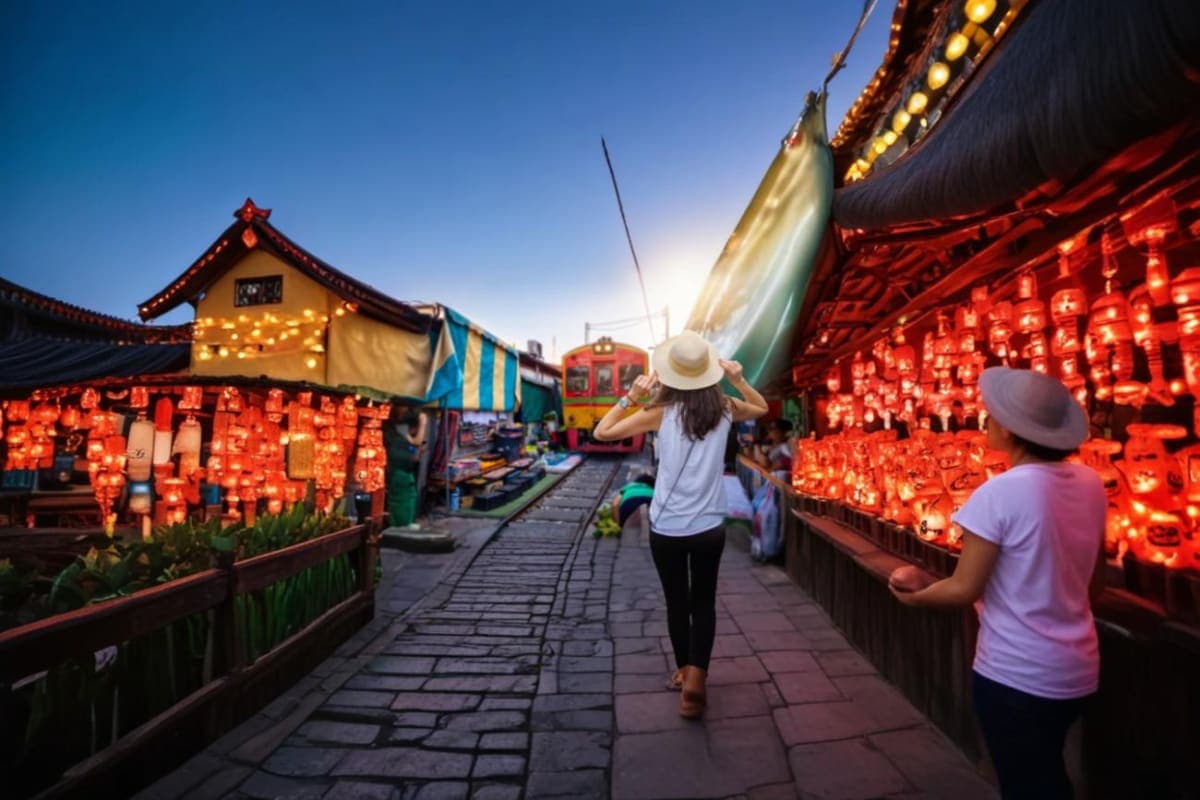 Maeklong Railway Market